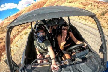 Guest review: Allison Borrelli photo inside cab of Can-Am Commander on tour 